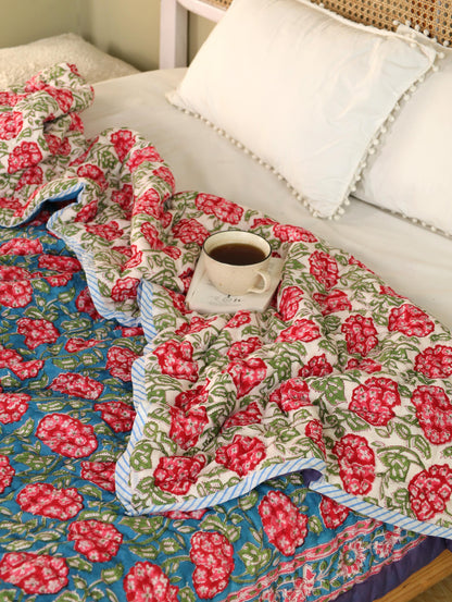 The Crimson Bloom Quilt