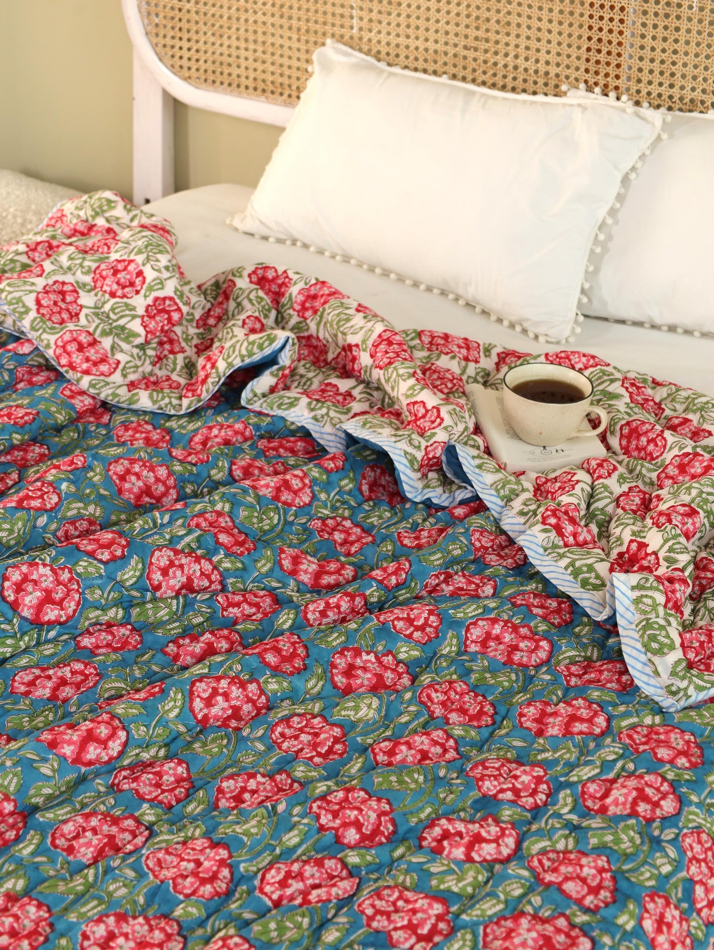 The Crimson Bloom Quilt