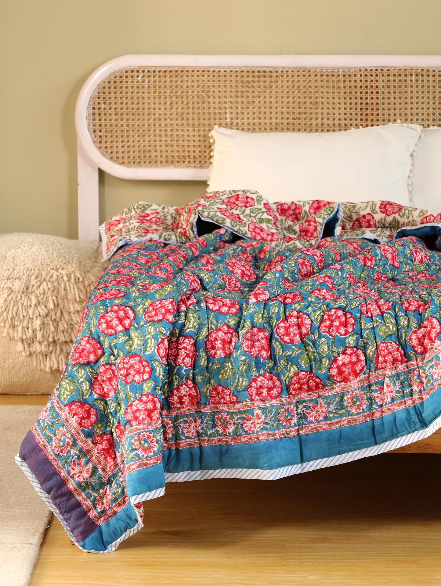 The Crimson Bloom Quilt