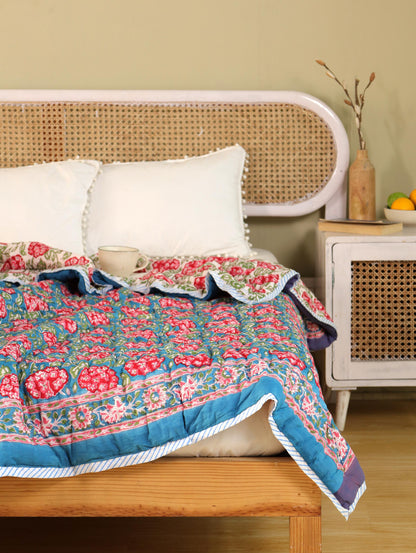 The Crimson Bloom Quilt