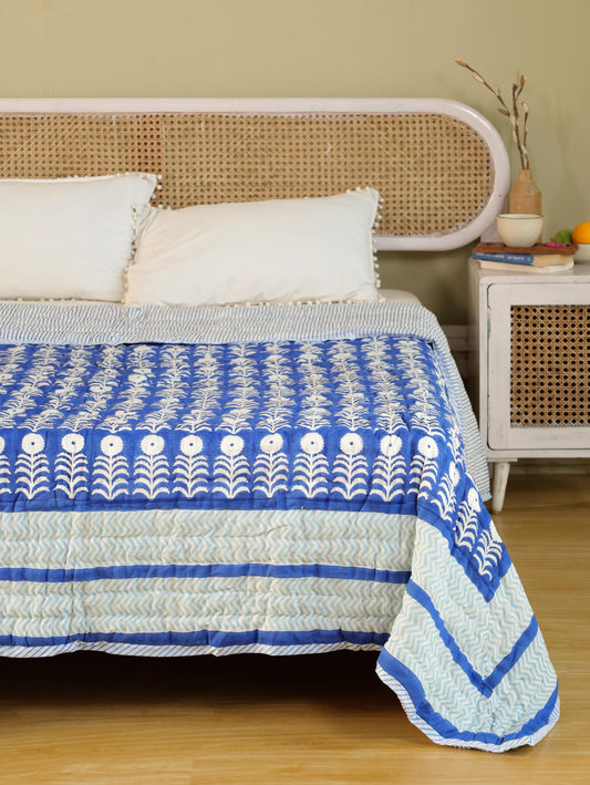 The Cobalt Stripe Quilt