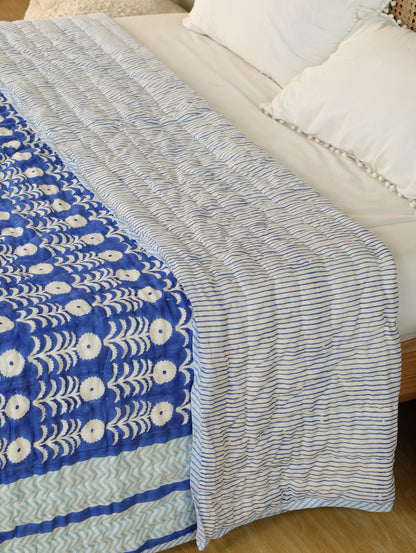 The Cobalt Stripe Quilt