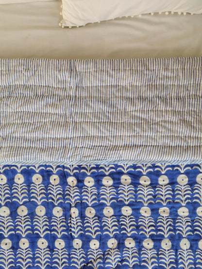 The Cobalt Stripe Quilt