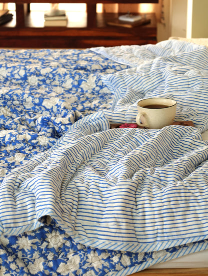 The Blue City Garden Quilt