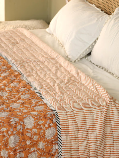 The Terracotta Bloom Quilt