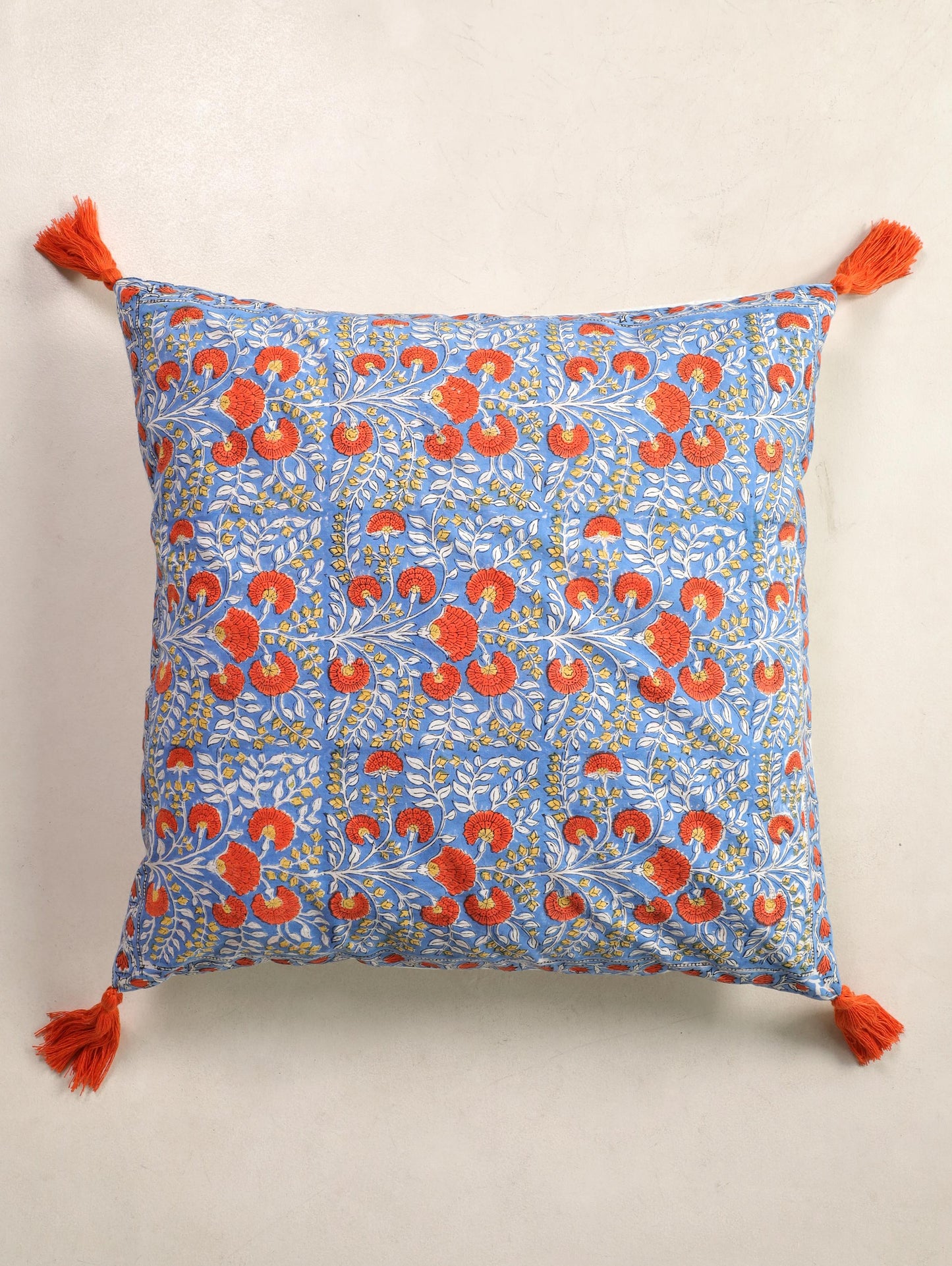 The Sunset Marigold Cushion Cover