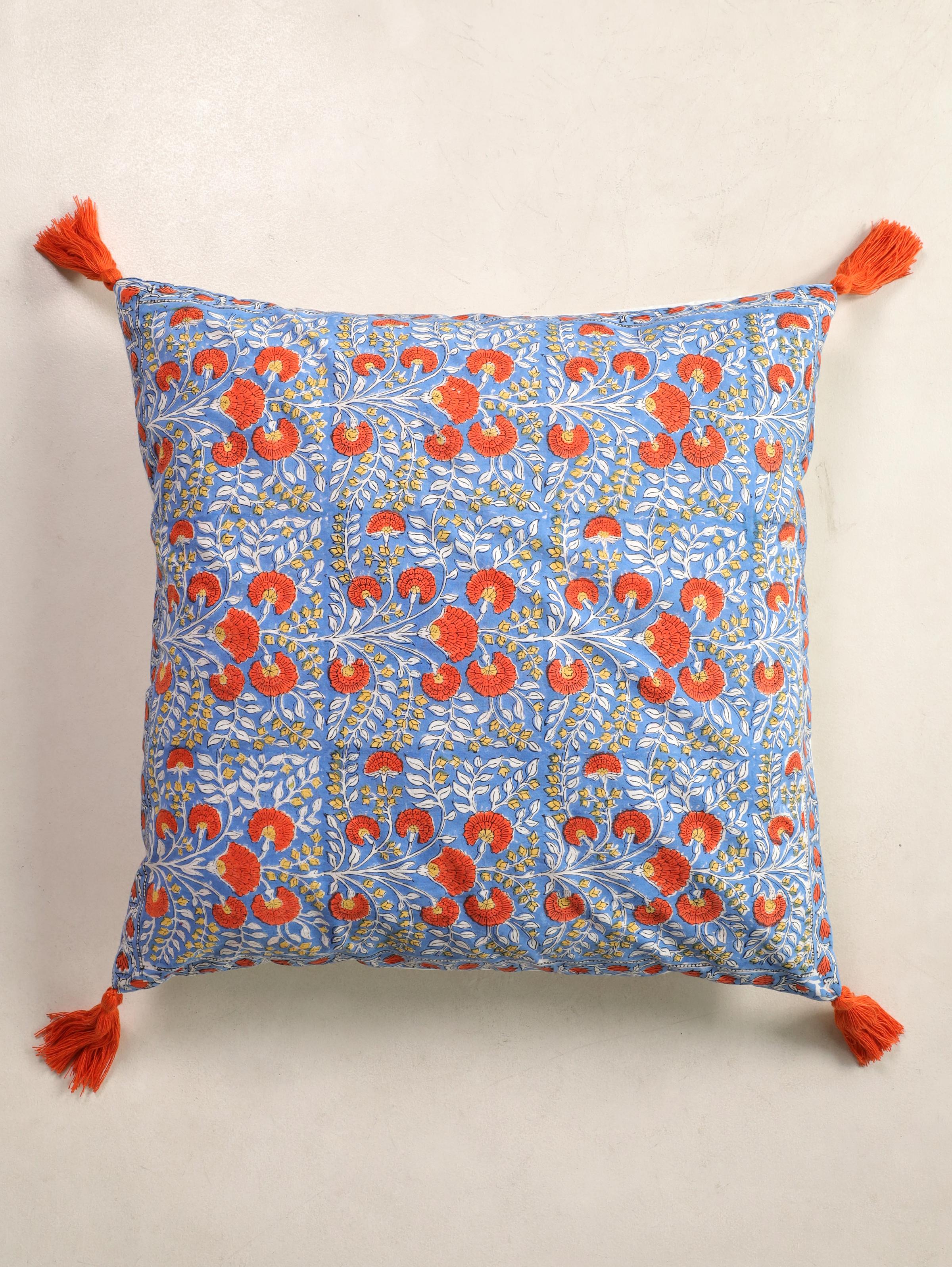 The Sunset Marigold Cushion Cover