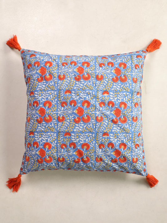 The Sunset Marigold Cushion Cover