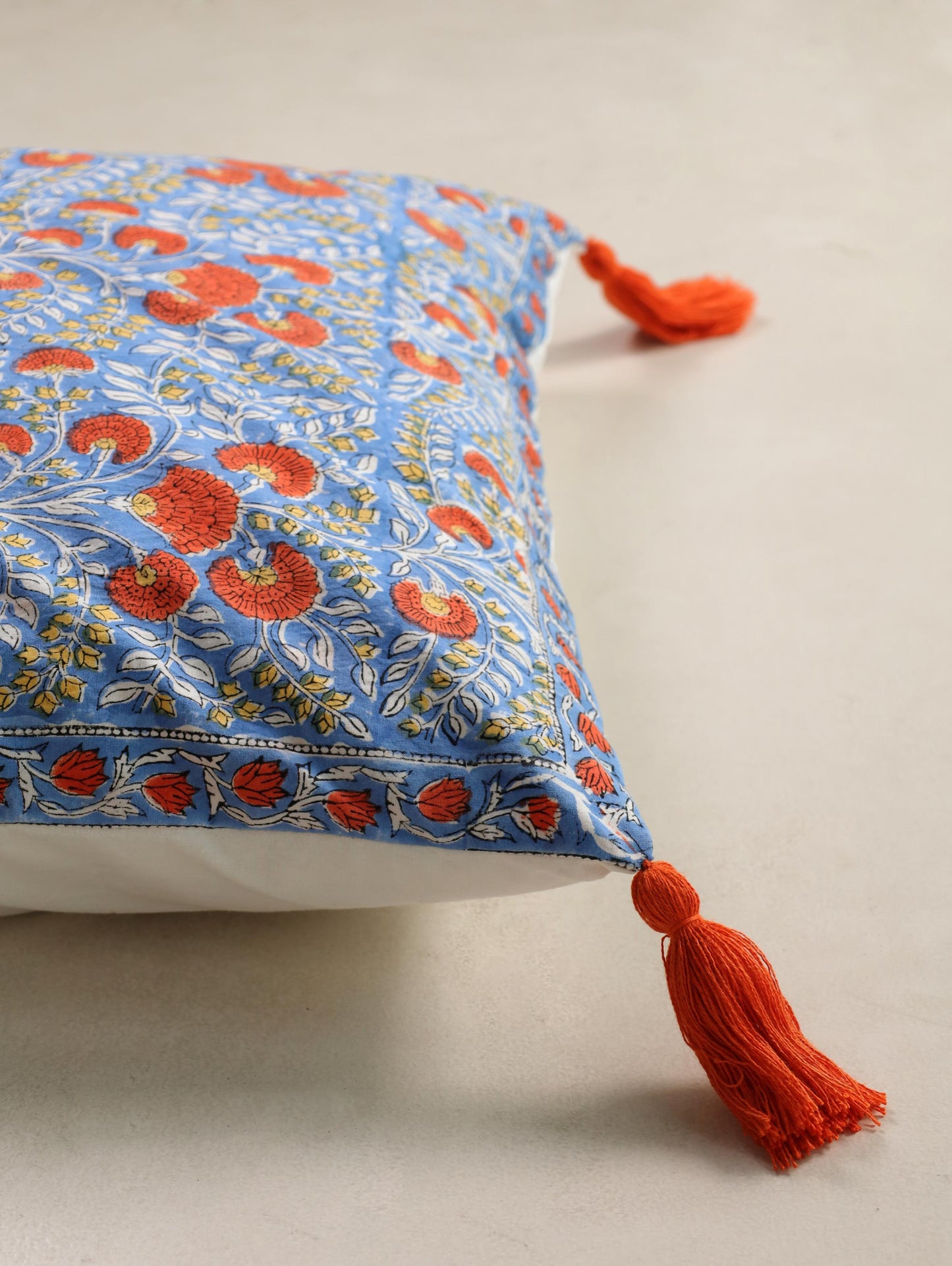 The Sunset Marigold Cushion Cover