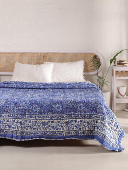 The Sapphire Bloom Quilt