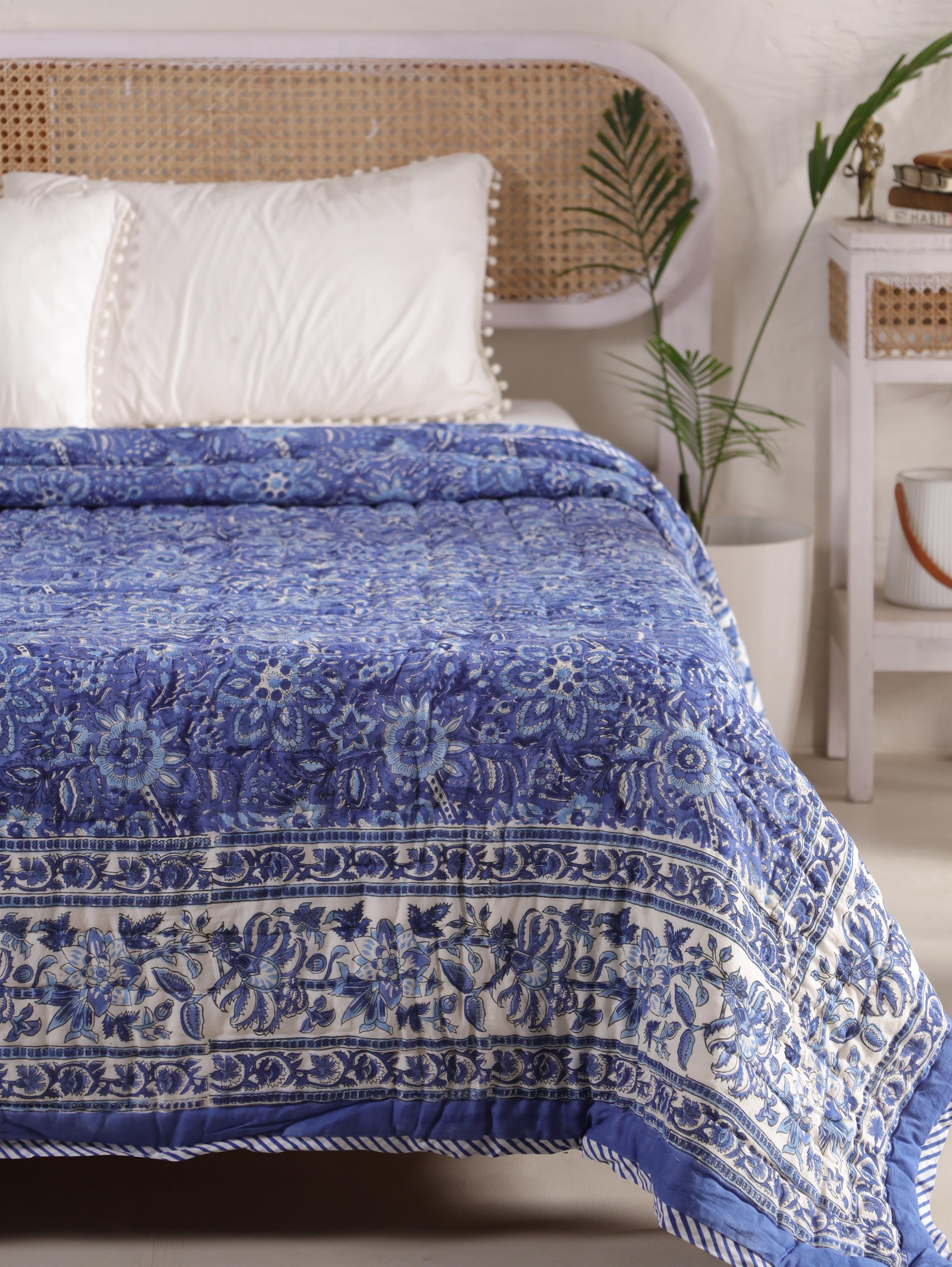 The Sapphire Bloom Quilt