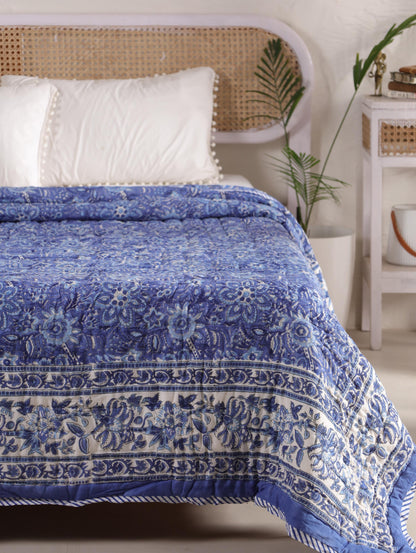 The Sapphire Bloom Quilt