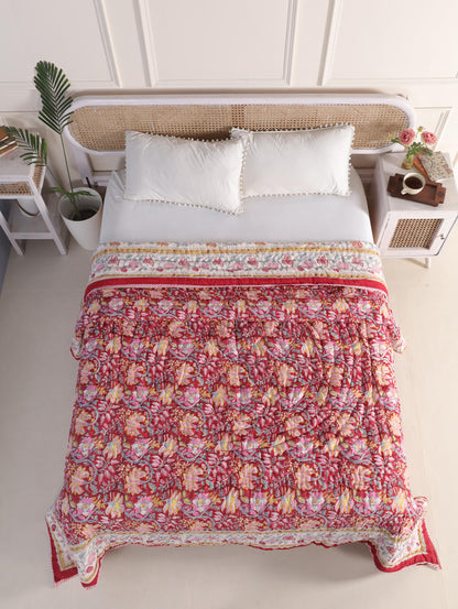 The Festive Floral Quilt