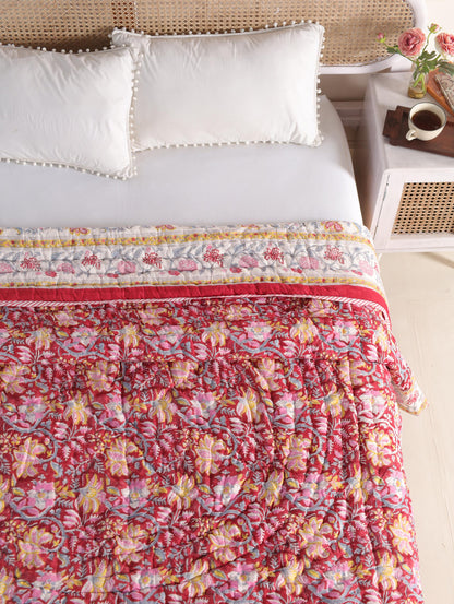 The Festive Floral Quilt