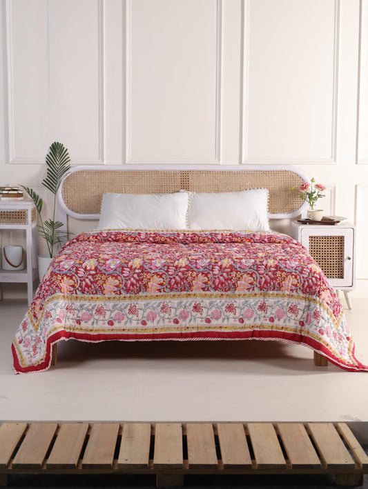 The Festive Floral Quilt