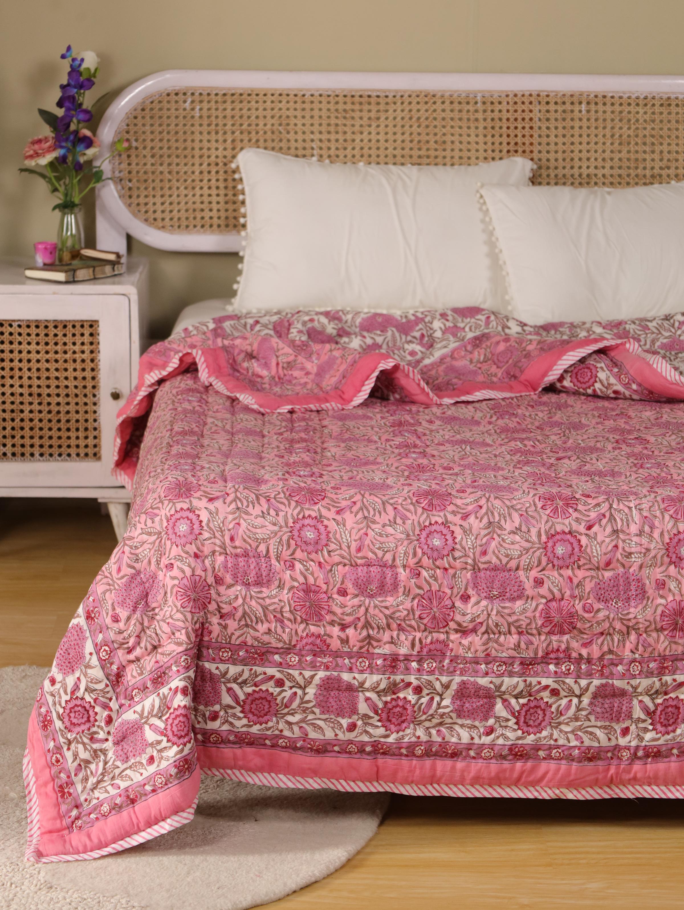 The Jaipur Blush Quilt